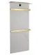Полотенцесушитель электрический с каменной плитой Wonzon & Woghand Stuttgart WW-A504W-BG 40x80 см белый мрамор/брашированное золото