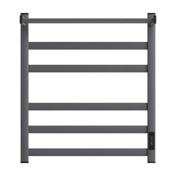 Полотенцесушитель электрический Point Меркурий PN83856PGR П5 500x600 с полкой графит