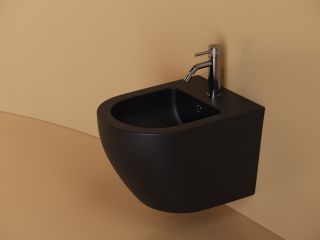 Биде подвесное Ceramica Nova Uno CN11002MB чёрный матовый Биде подвесное Ceramica Nova Uno CN11002MB чёрный матовый