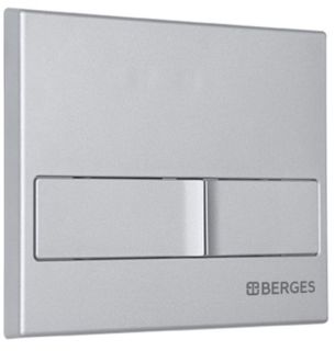 Кнопка смыва Berges Novum матовый хром 040012 Кнопка смыва Berges Novum матовый хром 040012