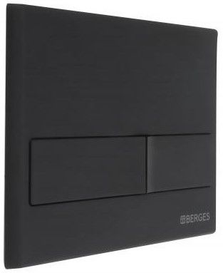 Кнопка смыва Berges Novum soft touch чёрный 040015 Кнопка смыва Berges Novum soft touch чёрный 040015