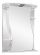Зеркальный шкаф с подсветкой Misty Лиана 55см правый белый