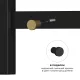 Полотенцесушитель электрический Lemark Тропик LM70105BL 50x100 см чёрный матовый