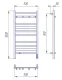 Полотенцесушитель электрический Lemark Тропик LM70505BL 100x50 см чёрный матовый