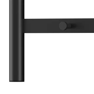 Полотенцесушитель электрический Lemark Сибирь LM17185BL 50x80 см чёрный матовый