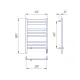 Полотенцесушитель электрический Lemark Сибирь LM17185BL 50x80 см чёрный матовый
