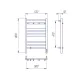 Полотенцесушитель электрический Lemark Сибирь LM17585BL 50x80 см чёрный матовый