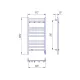 Полотенцесушитель электрический Lemark Сибирь LM17505GL 50x100 см золото матовое