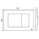 Клавиша смыва Oli Metal Dual 656004 хром глянцевый