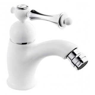 Смеситель для биде однорычажный, белый матовый Cezares MARGOT-BSM1-BIO