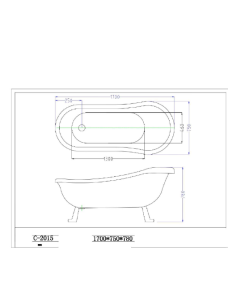 Акриловая ванна Ceruttispa VICO CT9321