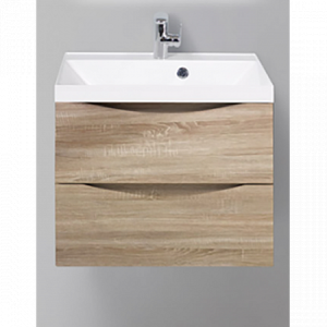 Тумба под раковину BelBagno подвесная 60x55см Rovere Bianco MARINO-600-2C-SO-WO-P