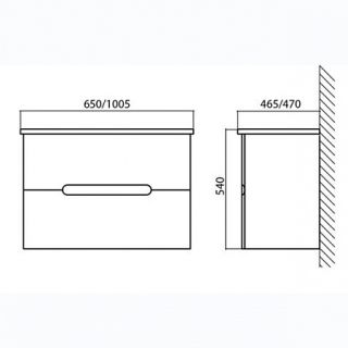 Тумба под раковину BelBagno подвесная 100x55см Bianco Frassinato SOFT-1000-2C-SO-BF