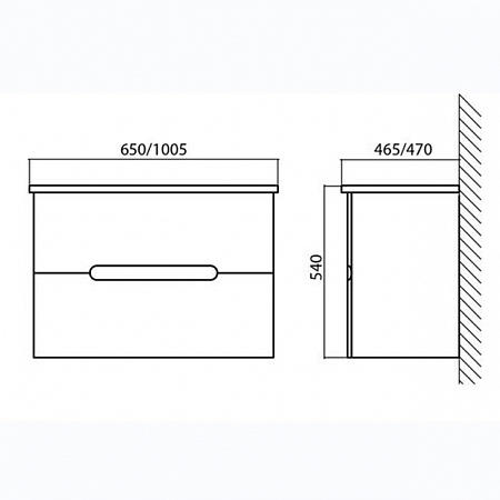Тумба под раковину BelBagno подвесная 100x55см Bianco Frassinato SOFT-1000-2C-SO-BF
