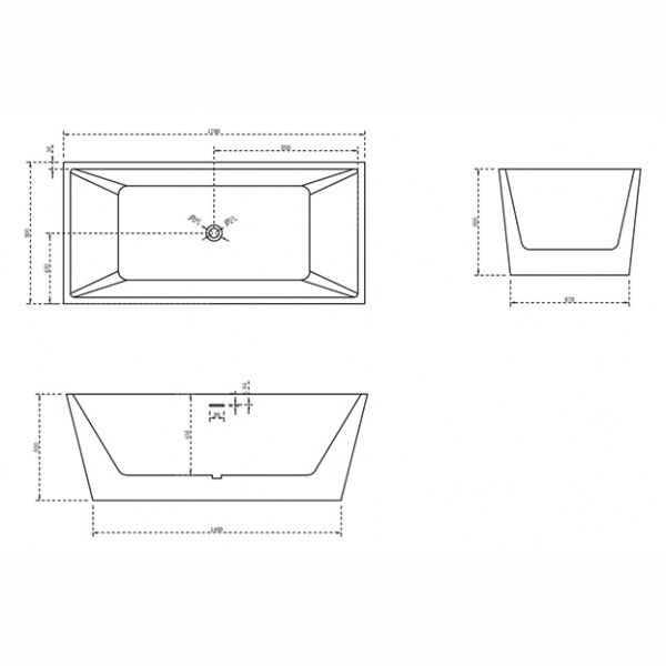 Акриловая ванна ABBER AB9224-1.7 180x80