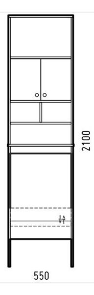 Стойка Corozo Комфорт 55см белый SD-00000342