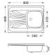 Кухонная мойка Alveus 1009077 Classic 30 Nat-60 80x60 правая