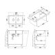 Кухонная мойка Alveus 1009383 Elegant 40 Sat-90 81x51
