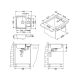 Кухонная мойка Alveus 1065676 Line 50 Nat-90 61.5x50