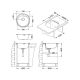 Кухонная мойка Alveus 1116756 Form 30 Nat-90 Fi 51x51
