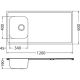 Кухонная мойка Alveus 1130473 Classic Pro 90 Sat-90 120x60