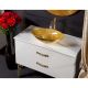 Столешница Armadi Art Solid Glass 110см белый 851-110
