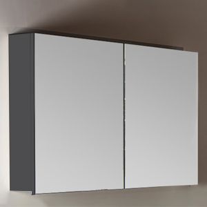 Зеркальный шкаф Armadi Art Vallessi 100см антрацит матовый 546-A matt