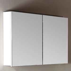 Зеркальный шкаф Armadi Art Vallessi 100см белый 546-W