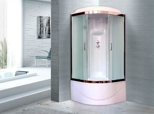 Душевая кабина Royal Bath BK стекло белое/матовое 100x100см RB100BK6-WC-CH