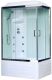 Душевая кабина Royal Bath BP левая стекло белое/прозрачное 100x80см RB8100BP3-WT-CH-L