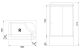 Душевая кабина Royal Bath BP правая стекло белое/прозрачное 100x80см RB8100BP3-WT-CH-R