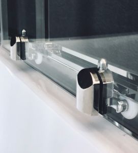 Душевая кабина Royal Bath BP правая стекло чёрное/прозрачное 100x80см RB8100BP3-BT-CH-R