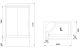 Душевая кабина Royal Bath BP левая стекло белое/матовое 100x80см RB8100BP3-WC-CH-L
