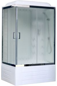 Душевая кабина Royal Bath BP правая стекло белое/матовое 100x80см RB8100BP3-WC-CH-R