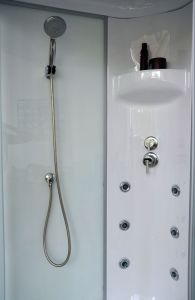 Душевая кабина Royal Bath BP левая стекло белое/матовое 100x80см RB8100BP3-WC-CH-L