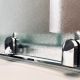 Душевая кабина Royal Bath BP левая стекло белое/матовое 100x80см RB8100BP6-WC-CH-L