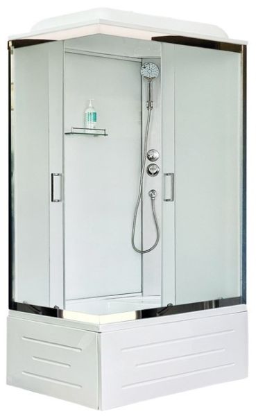 Душевая кабина Royal Bath BP правая стекло белое/матовое 100x80см RB8100BP5-WC-CH-R