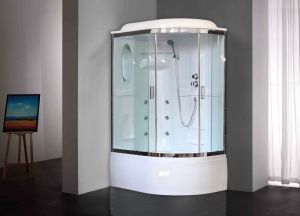 Душевая кабина Royal Bath BK левая стекло прозрачное 120x80см RB8120BK2-T-CH-L-EL