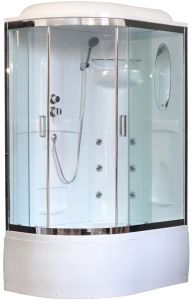 Душевая кабина Royal Bath BK правая стекло прозрачное 120x80см RB8120BK2-T-CH-R-EL