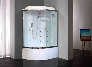 Душевая кабина Royal Bath BK правая стекло прозрачное 120x80см RB8120BK2-T-CH-R-EL