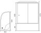 Душевая кабина Royal Bath BK правая стекло прозрачное 120x80см RB8120BK2-T-CH-R-EL