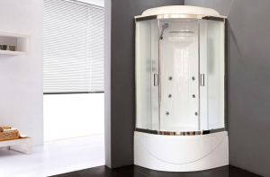 Душевая кабина Royal Bath BK стекло матовое 90x90см RB90BK2-M-CH-EL