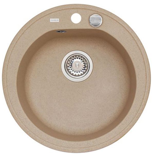 Кухонная мойка Alveus 1076855 Niagara 10 Granital Beige-G55 50.5x50.5