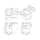 Кухонная мойка Alveus 1085954 Line Maxim 20 Sat-90 FS 86.5x50.5