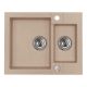 Кухонная мойка Alveus 1090959 Rock 80 Granital Beige-G55 59.5x47.5