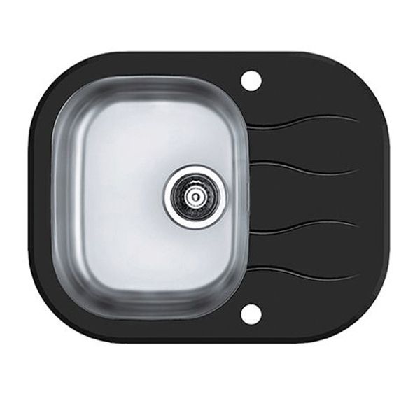 Кухонная мойка Alveus 1102726 Wave 10 черная  62x50 Кухонная мойка Alveus 1102726 Wave 10 черная  62x50