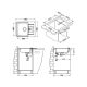 Кухонная мойка Alveus 1078537 Line Monarch 60 Antracite 61.5x50