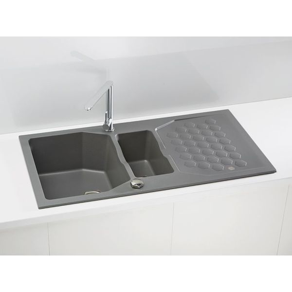 Кухонная мойка Alveus 1108025 Sensual 70 Granital+ Steel-G04M 98x52
