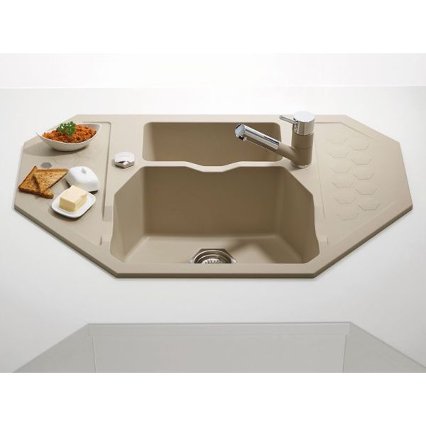 Кухонная мойка Alveus 1108256 Sensual 60 Granital+ Pebble-G02M 90x61