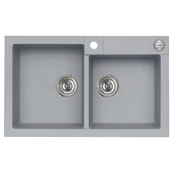 Кухонная мойка Alveus 1122744 Rock 90 Granital Concrete-G81 78x48